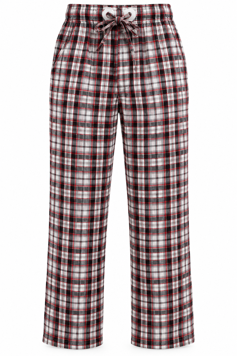 Men’s Cotton Plaid Pajama Pants