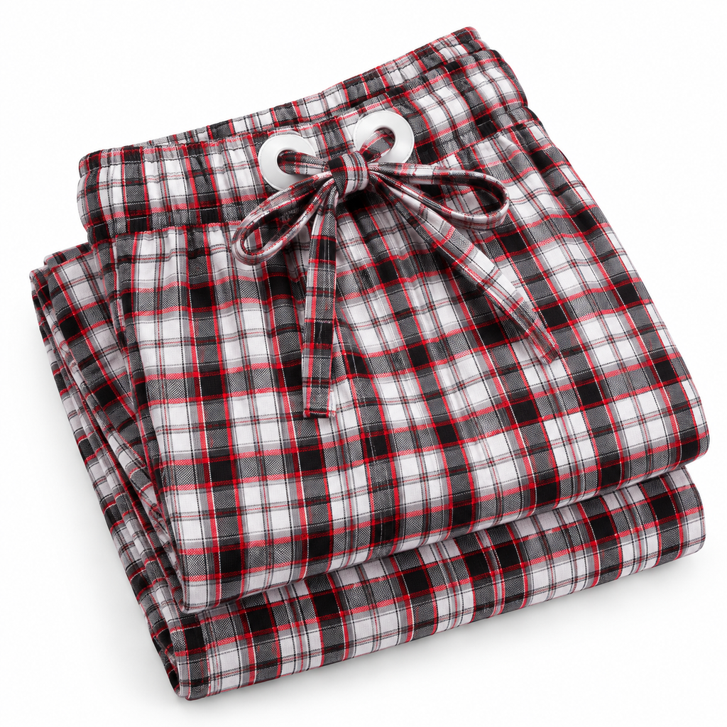 Men’s Cotton Plaid Pajama Pants