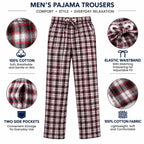 Men’s Cotton Plaid Pajama Pants