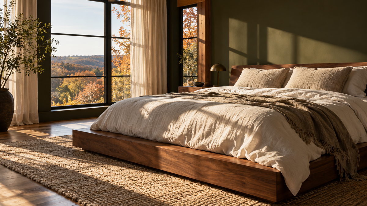 Concept bedroom for the forthcoming bedding collection