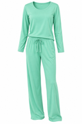 Women’s Long-Sleeve Stretch Knit Pajama Set